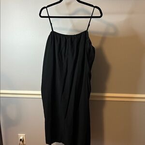 a new day Black Cotton Gauze Dress
